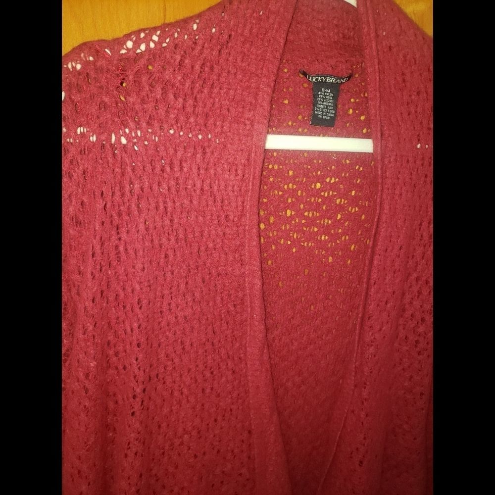 Lucky Brand Tuscan Red Wool & Angora Blend Sweater - Picture 4 of 7